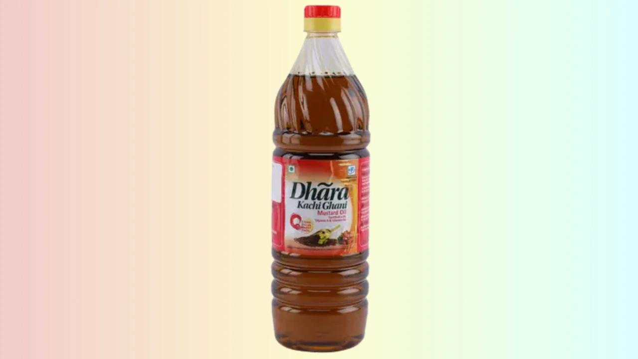 Dhara Kacchi Ghani Mustard Oil 1 Liter - Quality Grocery Kuli